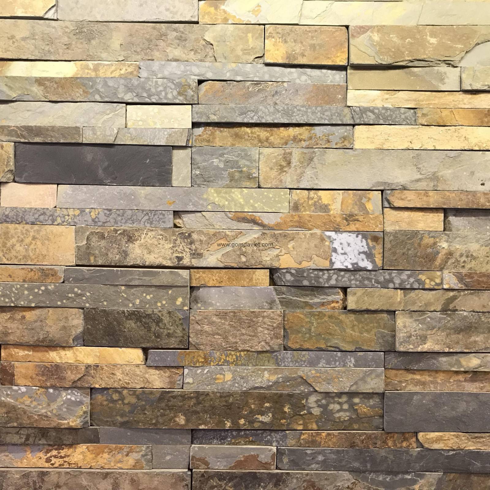 Đá ghép ốp tường màu đa sắc VDG016